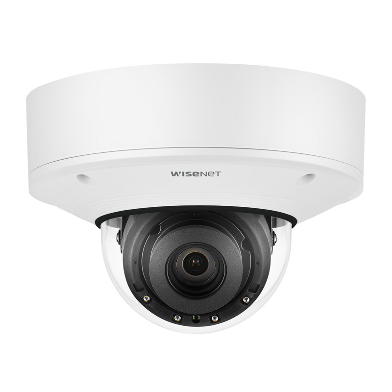 Hanwha XNV-8082R X-Series 6MP IR Outdoor Vandal Dome Camera, 2.8-8.4mm Varifocal