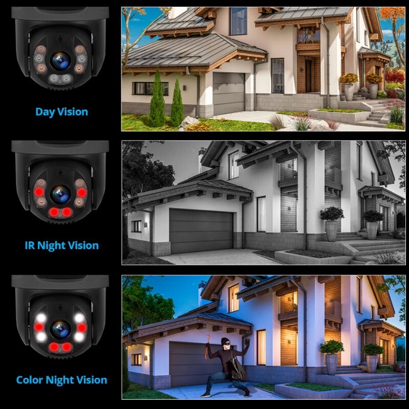 8CH 6MP HD POE Security Camera Outdoor Surveillance NVR Kit CCTV Human Detection gallery