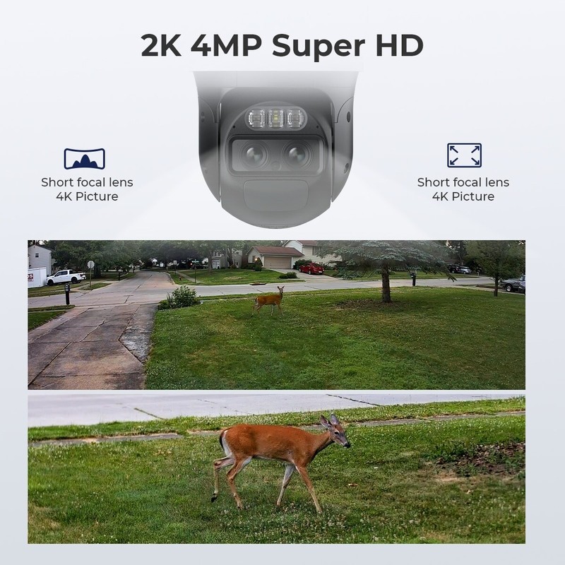 Reolink 4K WiFi Security System 360° PTZ Home Hub Trackmix Battery with Solar gallery