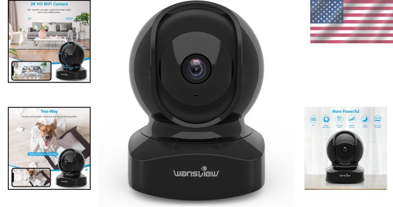 360-Degree Indoor Wireless Camera with Motion Detection & Alexa Compatibility gallery