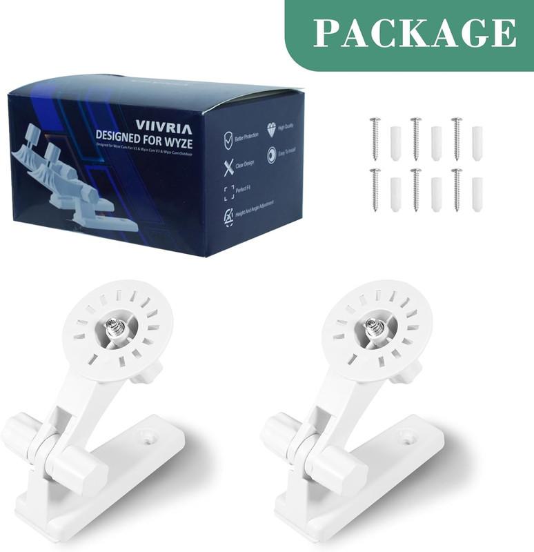 2-Pack Wall Mount, Specially Designed for Wyze Cam Pan V3, 180° Tilt Adjustable gallery