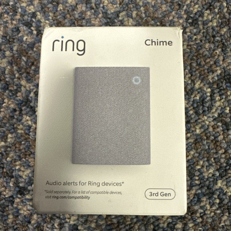 Ring Chime 3rd Gen Enhanced Audio Real-Time Alerts Home Security NEW In Box