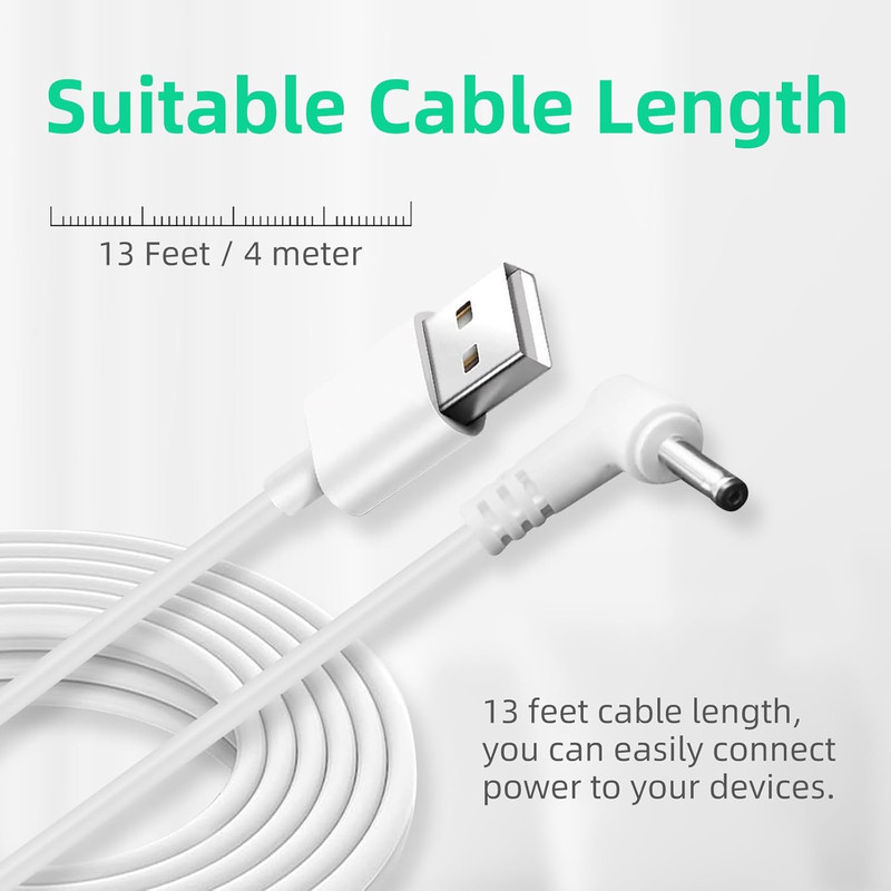 13.1 Ft Power Adapter Charger for Ring Stick up Cam Plug In, Ring Pan Tilt Stick gallery