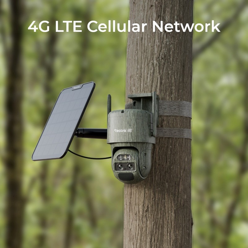 Reolink TrackMix LTE+Solar Panel 4K 8MP 4G Battery Security Camera Dual Lens Cam gallery