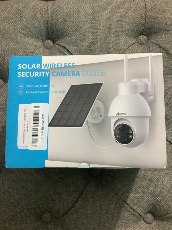 Anran Q3 Pro 2K Solar-Powered Wireless Security Camera – Pan/Tilt, Night Vision,