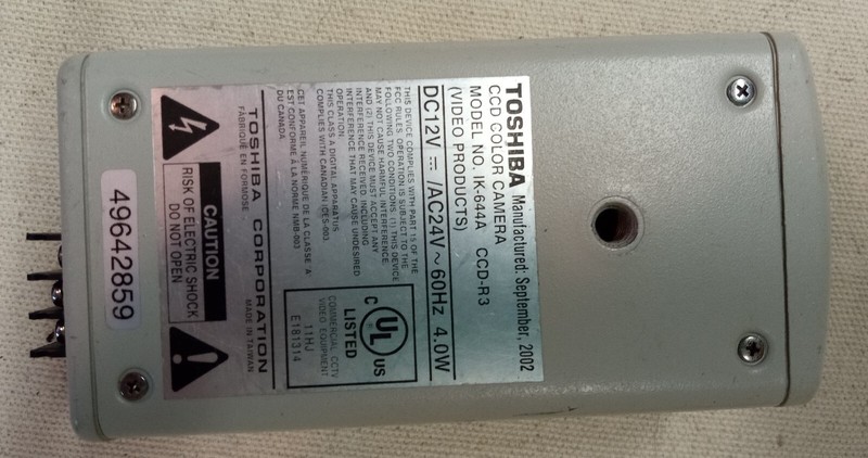 Toshiba IK-644A CCD-R3 Digital Recorder Ready CCD Color Security Camera gallery