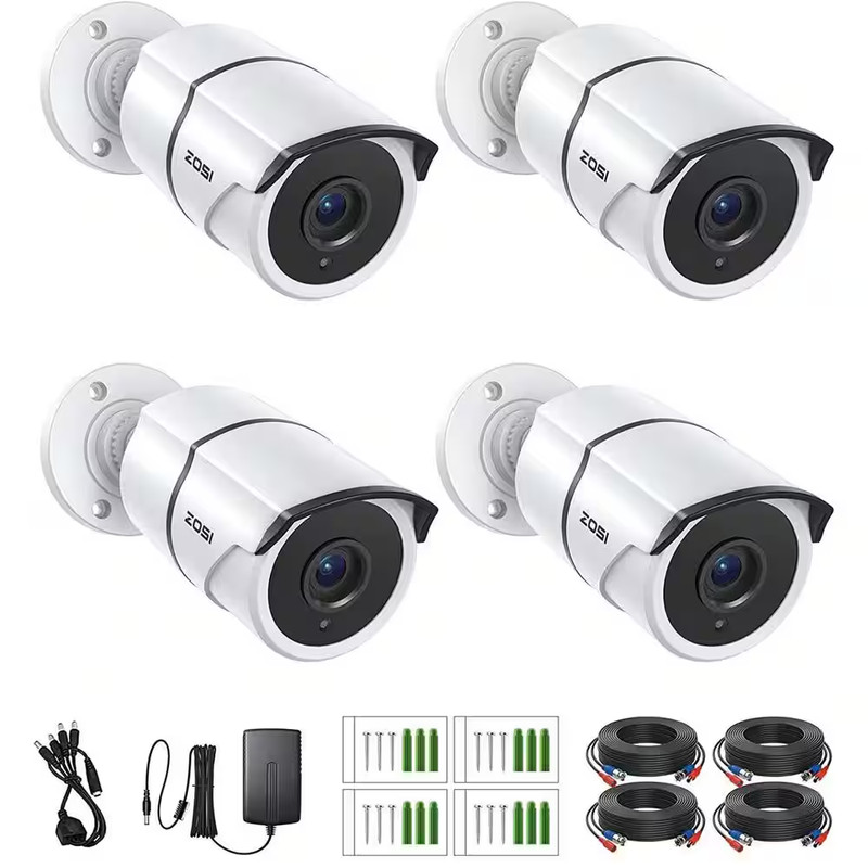 1080P TVI Hardwired Outdoor Bullet Security Camera with Audio Only Compatible fo