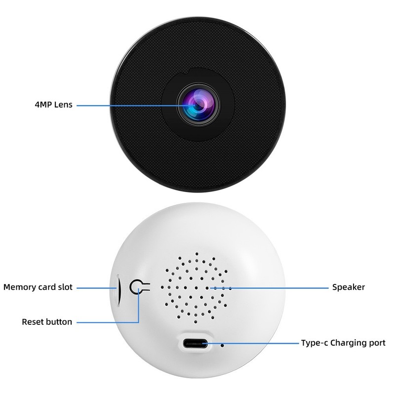 4MP Smart Home Window Camera WiFi Connection 24H Surveillance Night Vision Alert gallery