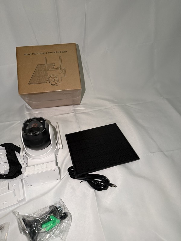2 Pack Of Smart PTZ Security Camera With Solar Power Outdoor Pan Nigth Vision gallery