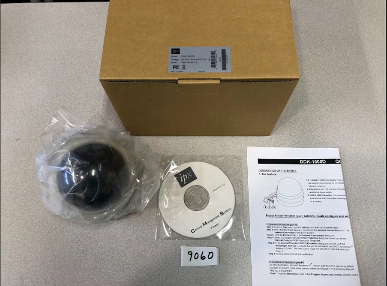 IPX DDK-1600D Compact IP Mini Dome designed for indoor installation