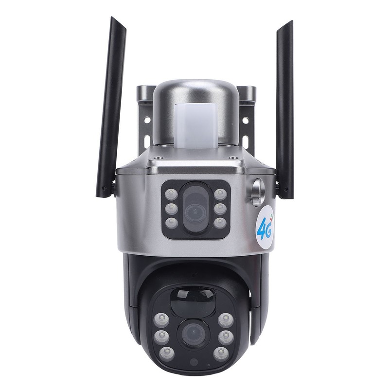 Security Camera With Solar Panel HD Double Lens Motion Detection 4G IP66 Wa YJKD gallery