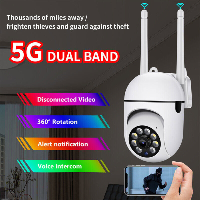 5G Wifi Wireless Security Camera System Outdoor Home Night Vision Cam 1080P HD gallery