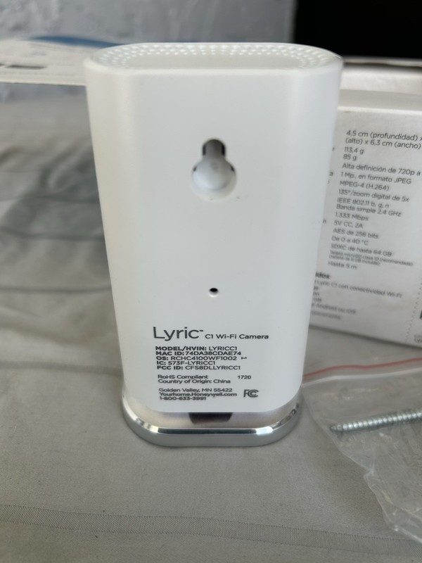 Honeywell Lyric C1 Camera --- Used in Box with 8gb MicroSD and Adapter. gallery