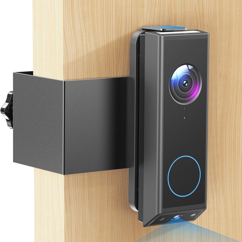 Anti-Theft Video Doorbell Mount for Eufy E340, Camera Mount, Black