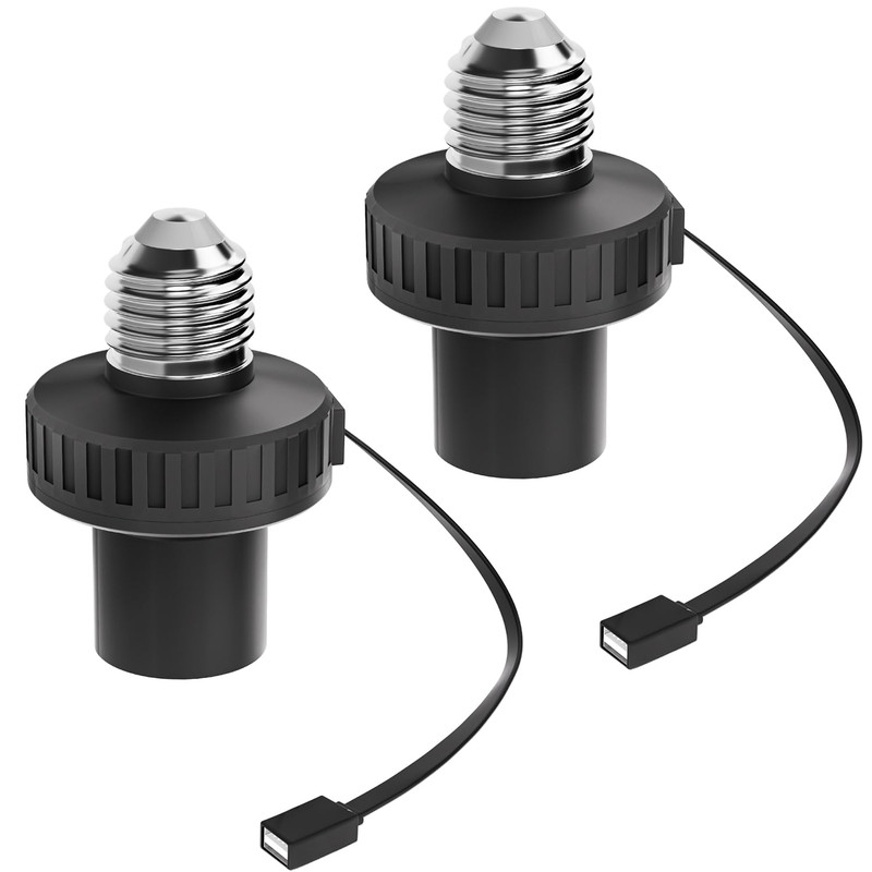 2 Pack Lamp Socket Power Adapter for Wyze Cam V3/V4/V3 Pro/Og,Wyze Cam Pan V3, E gallery