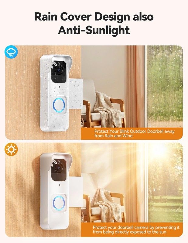 Anti-Theft Blink 1st Gen Doorbell Mount Bracket Wide-Angle(Only for 1st Gen V... gallery