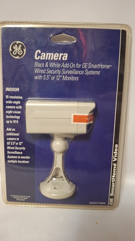 GE SmartHome Wired Security Camera - B&W Add-On - New (GESECTVBWC) gallery