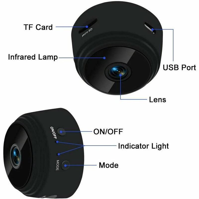 Mini Wireless Record Camera WiFi IP Home Security DVR Night Vision HD USB 1080P gallery