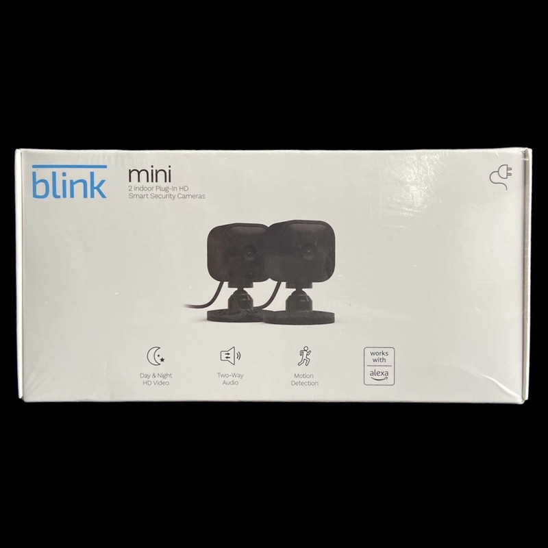 Blink Mini Indoor Security Camera 1080p HD Video Night Vision & 2-Way talk Black gallery