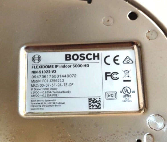 Bosch NIN-51022-V3 Camera Flexidome IP Indoor 5000 HD gallery