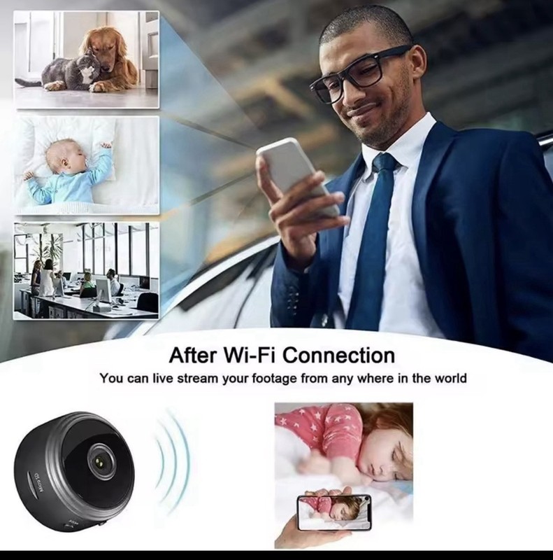 SMART CAMERA MODEL A9 BLACK 5V /1.5A FCC ID:2BC6D-A9 gallery