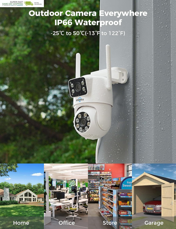 Wifi Pro, Wireless Home Security Camera System, Dual Lens, 360° Pan & Tilt, Auto gallery