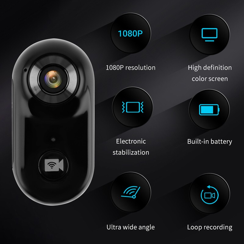 Wi-Fi Cat Dog Pet Collar HD 1080P Monitor Camera Video Recorder Mini Body Camera gallery