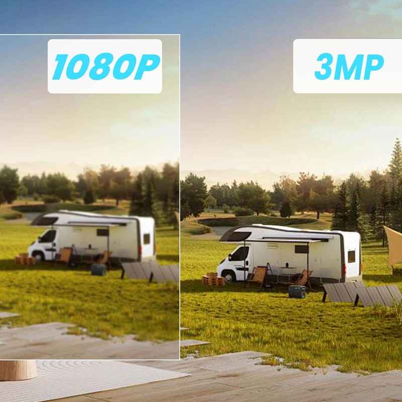 ARCCTV WiFi6 Security Camera 360° PTZ Wireless 3MP Audio Night Vison Home 2PACK gallery
