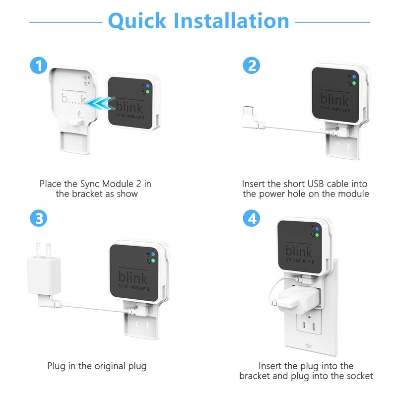 Outlet Wall Mount for Blink Sync Module 2, Mount Bracket Holder for Blink Out... gallery