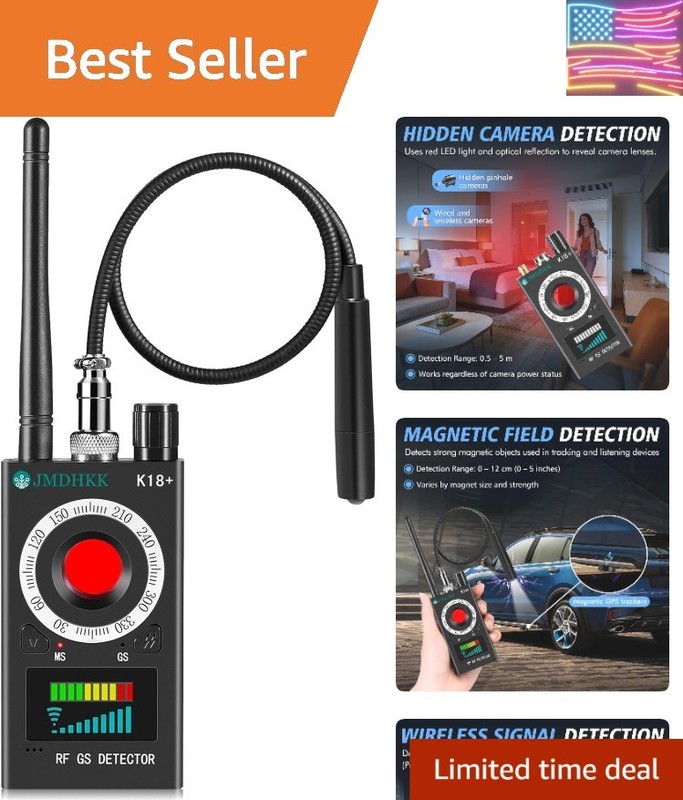 K18+ Hidden Camera Detector, Spy Camera Finder, Bug Detector, Magnetic Field …