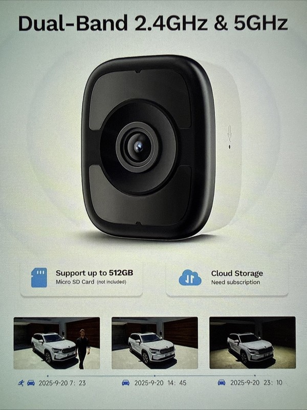 5MP 3K Window Security Camera – AI Motion Detection & Full-Color Night Vision gallery