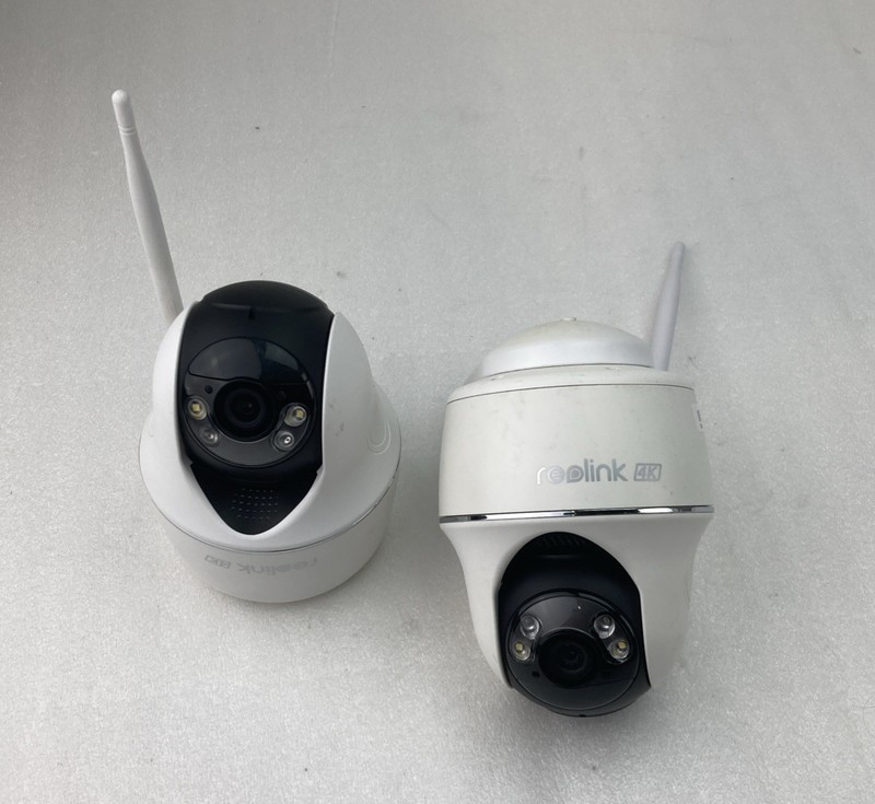 Lot of 2 Reolink Argus PT Ultra 4K UHD 8MP Outdoor Camera 360 View Tilt