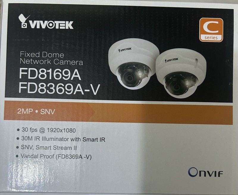 Vivotek FD8169A Fixed Dome Network Camera, New