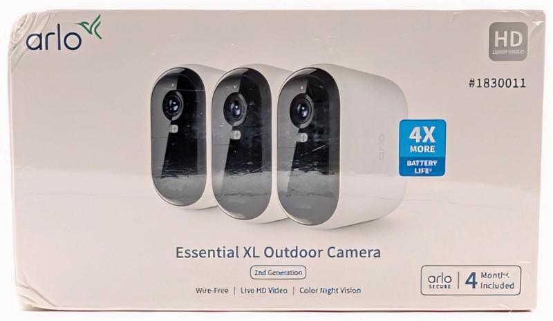 Arlo Essential XL Outdoor HD Security Camera 3-Pack 2nd Gen Costco #1830011 NEW
