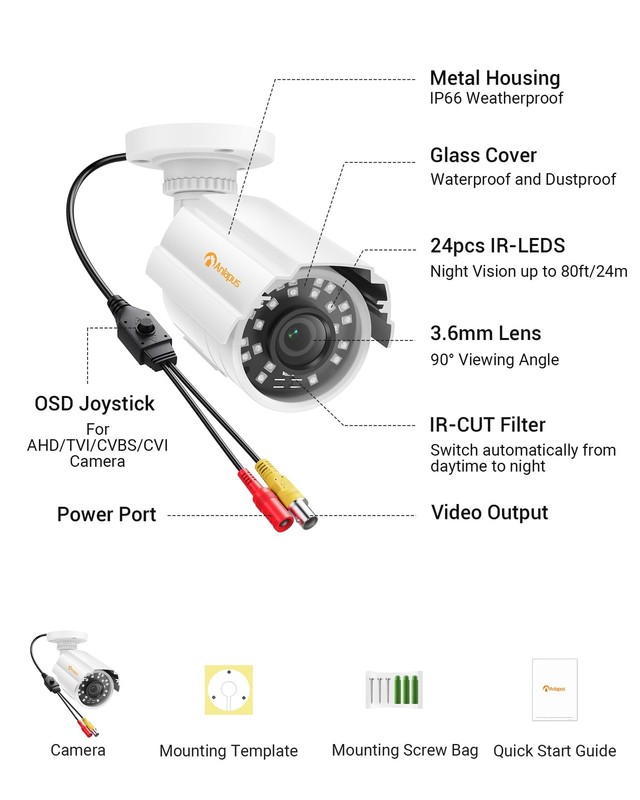 1080P HD Hybrid 4-in-1 Security Camera Outdoor, Night Vision, IP66 Weatherpro... gallery