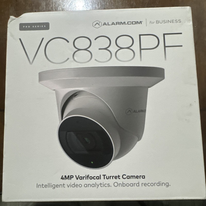 Alarm Com Next-Generation 4MP Varifocal Turret PoE Security Camera (ADC-VC838PF)
