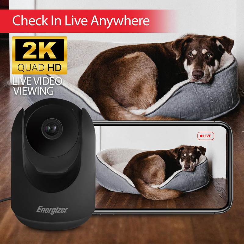 Smart 2K Indoor Pan & Tilt Wired Camera, Motion Tracking, Two-Way Audio, Night V gallery