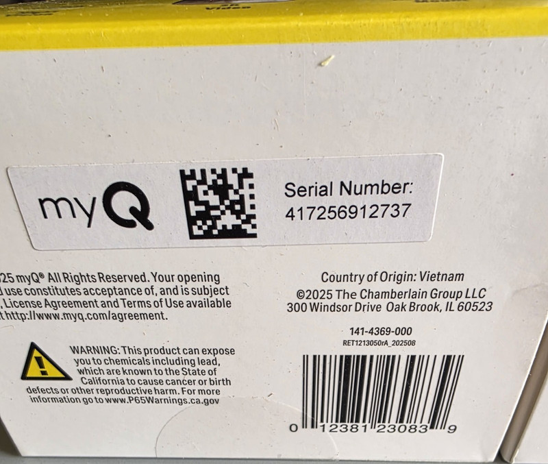 myQ Indoor Camera Gen2 Access Monitoring In & Outdoor Garage Home Night Day 2 Pk gallery
