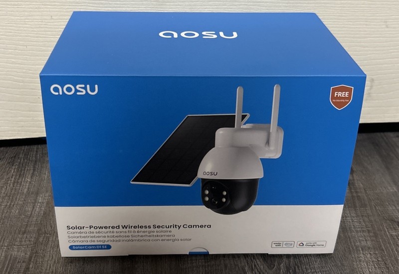 AOSU Solar-Powered Wireless Security Works With Alexa Works With Google Home