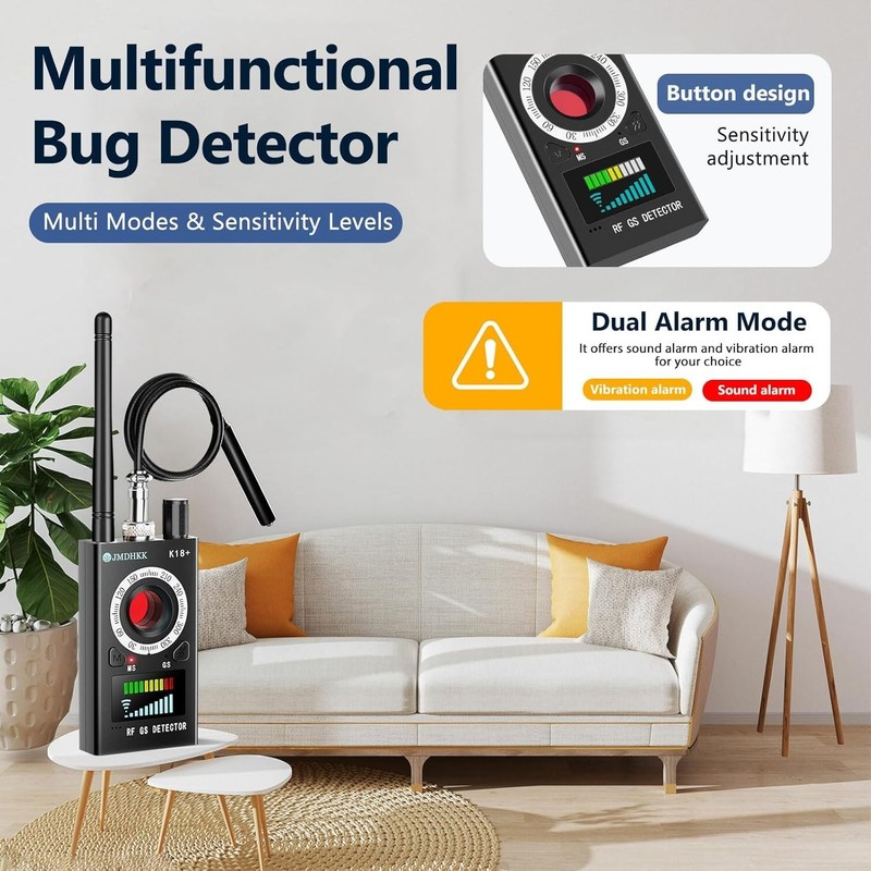 K18+ Hidden Camera Detector, Spy Camera Finder, Bug Detector, Magnetic Field De gallery