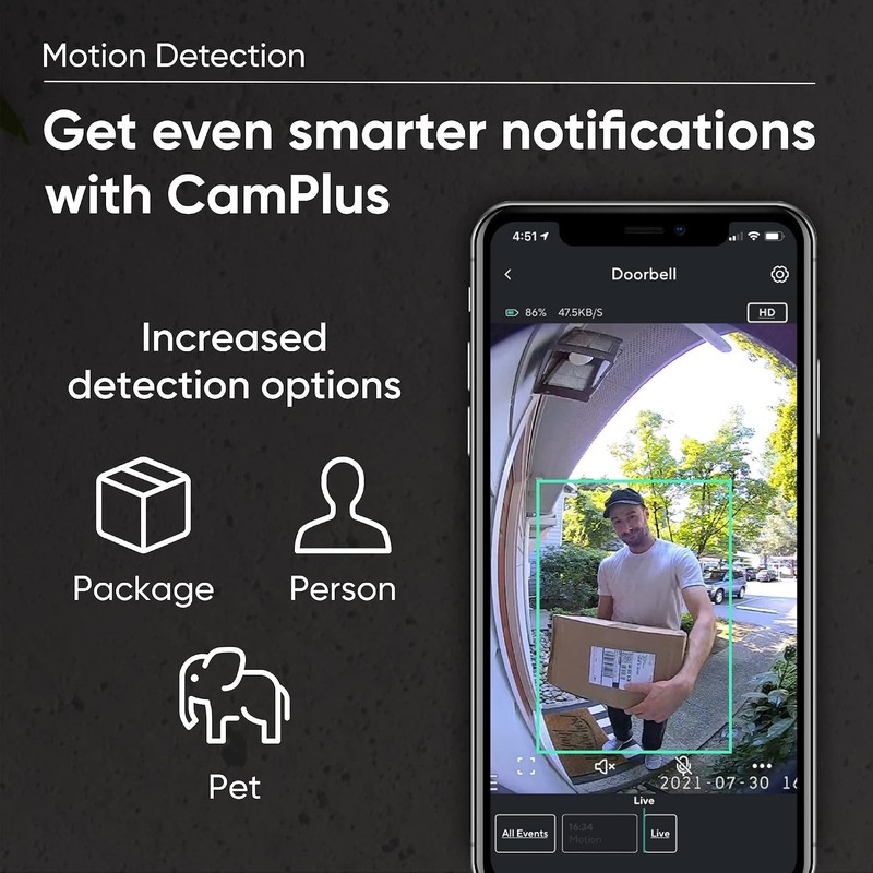 Wyze Wireless Doorbell Pro with Chime Included 1440p Video Camera gallery