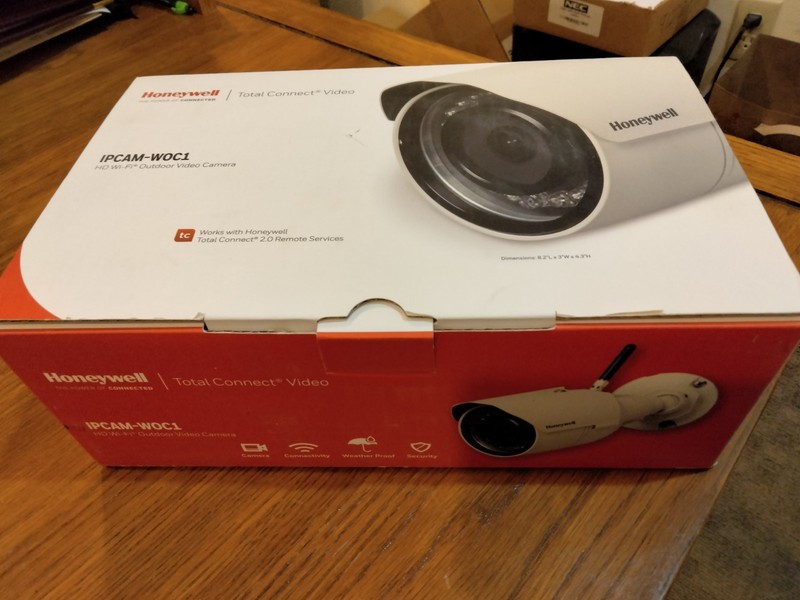 Honeywell IPCAM-WOC1 1080p Wi-Fi Bullet Camera – White Outdoor/Indoor