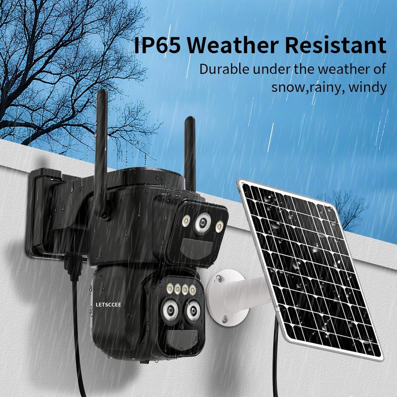 Cameras Wirelss Outdoor Solar Powered for Home , 360 View Outside ,Motion Det... gallery