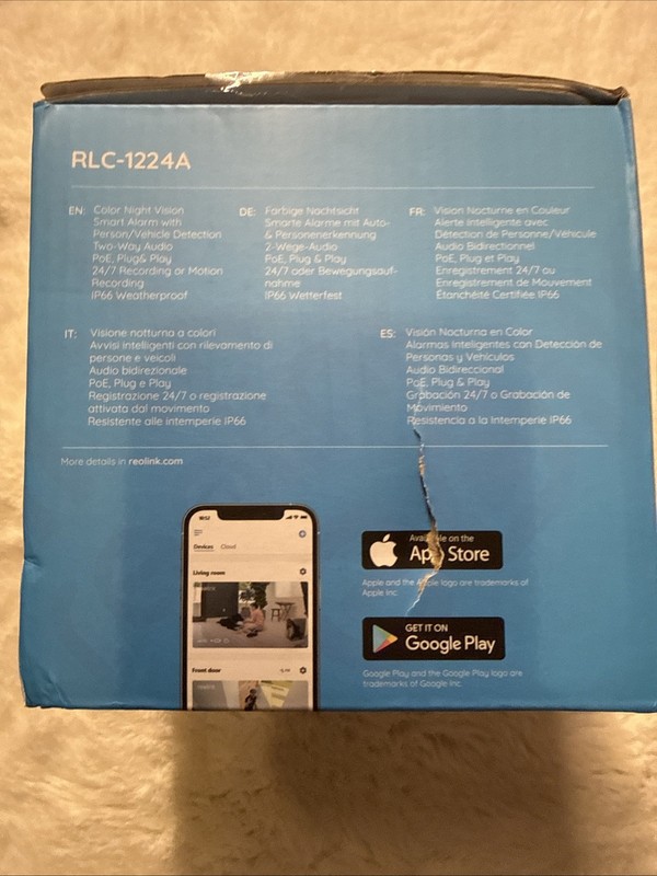 Reolink 1224A 12MP PoE Security Camera Smart Color Night Vision Two-Way Audio gallery