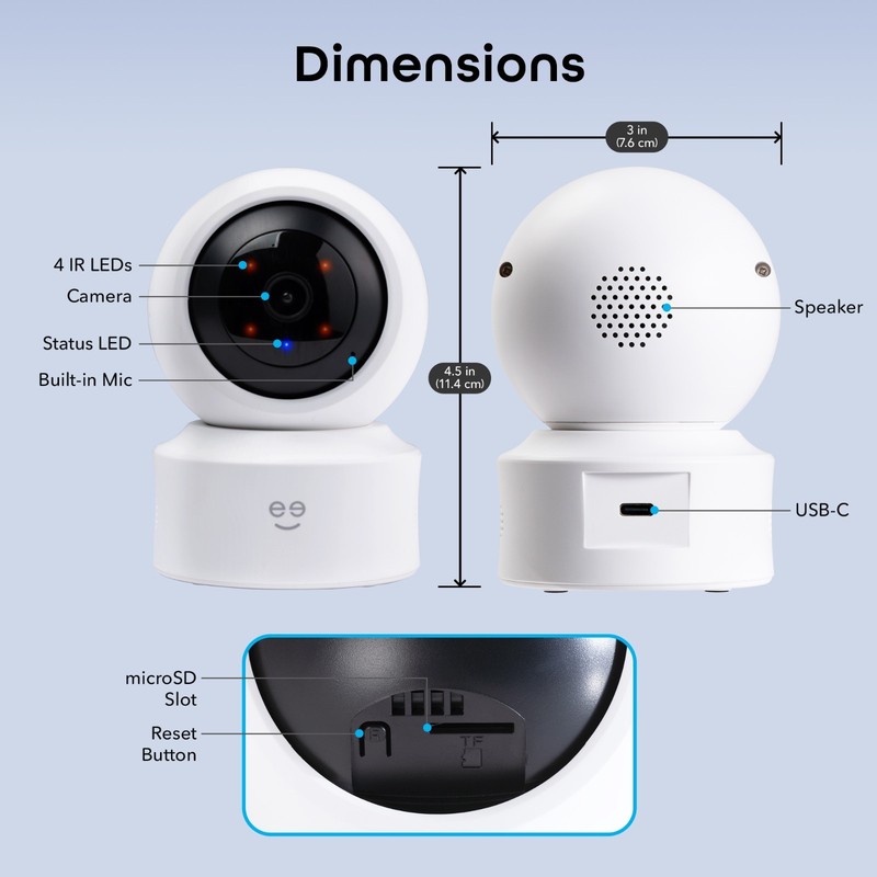 Geeni Scope Ultra 2K Smart 355° Pan & Tilt Auto-Follow Indoor Security Camera gallery
