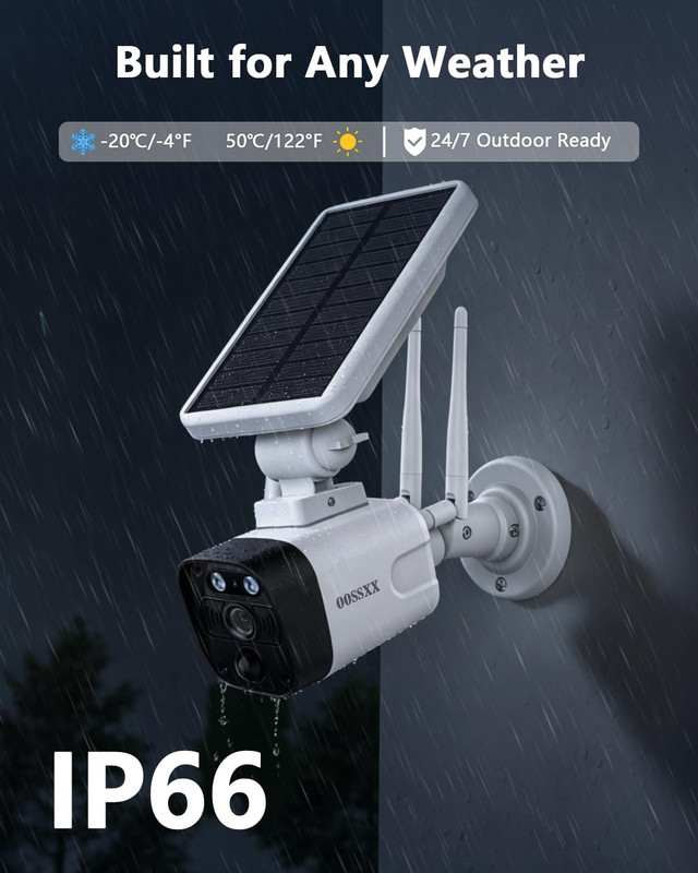 Wireless Solar Outdoor Security Camera System - Battery-Powered, WiFi Surveillan gallery