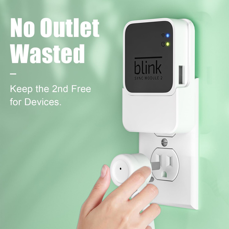 Outlet Wall Mount for Blink Sync Module 2, 2-In-1 Charging Station(Mount & Charg gallery