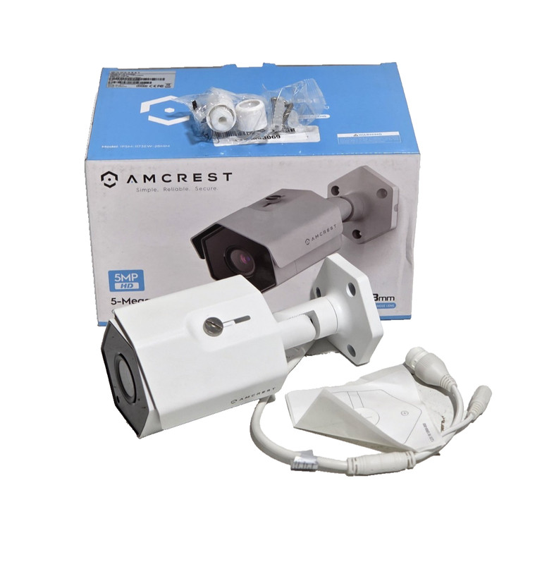 AMCREST 5MP HD 5-MEGAPIXEL POE IP5M-1173W-28MM OUTDOOR CAMERA NEW!