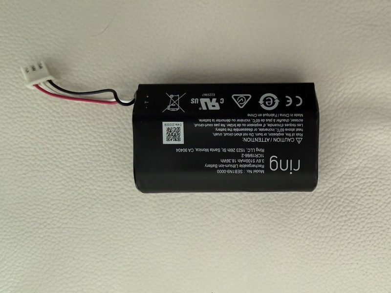 Genuine Ring Alarm Home Base Station Rechargeable Battery SEB1N9-0000 Tested