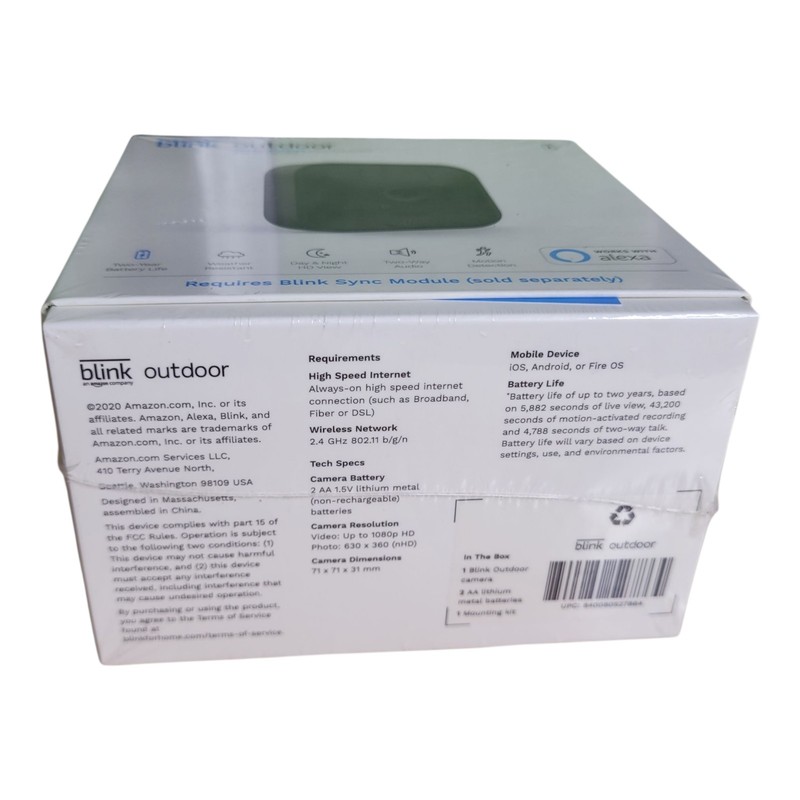 Blink Outdoor Add-on Wireless 1080p Security Camera BCM00400U gallery